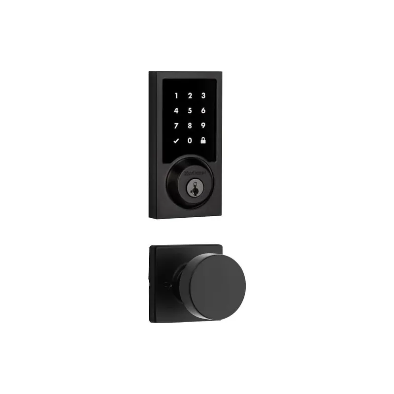 Kwikset Pismo Passage Knob and 916 Contemporary Touchscreen Deadbolt Combo Pack with SmartKey and Z-Wave Technology Handmade