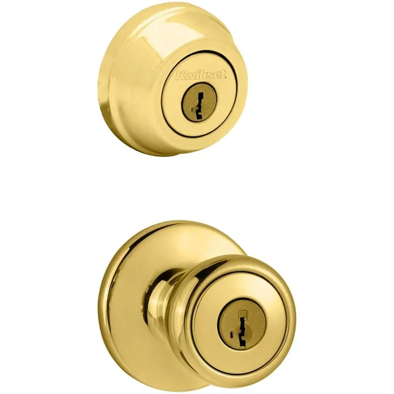 Kwikset Tylo (Round Rosette) Knob and 780 Deadbolt Combo Pack with SmartKey While Supplies Last