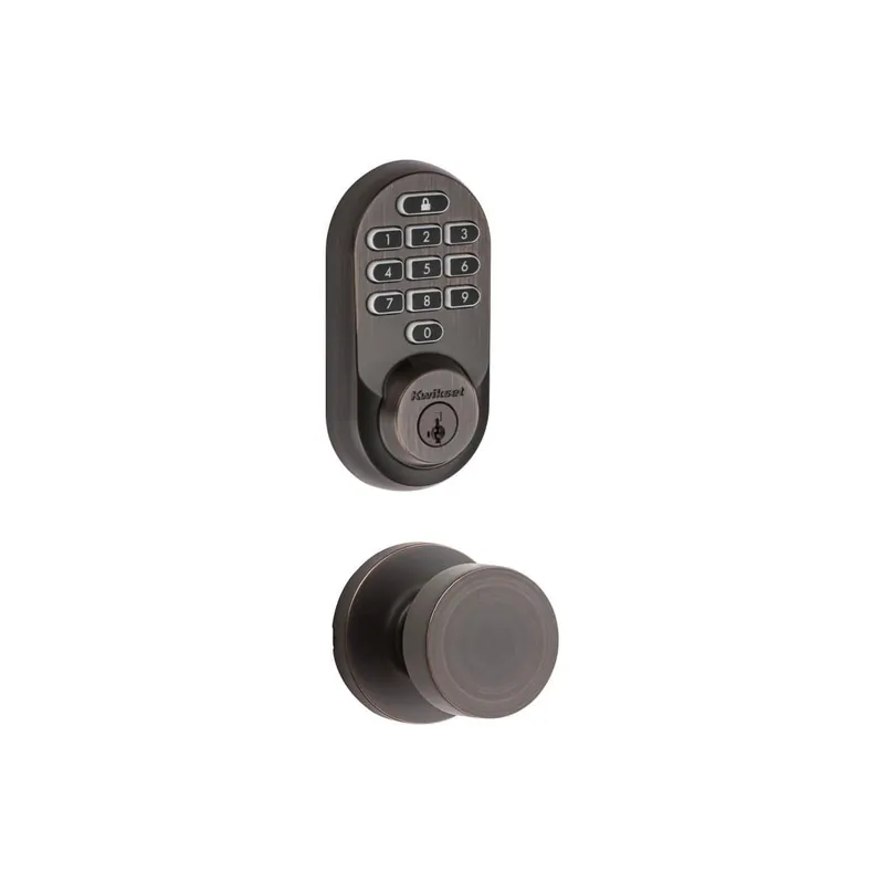 Kwikset Pismo Passage Knob and 938 Halo WiFi Enabled Deadbolt Combo Pack with SmartKey Warranty Included