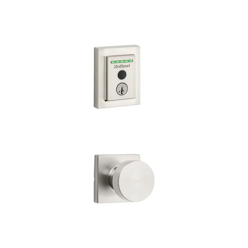 Kwikset Pismo Passage Knob and 959 Fingerprint Contemporary Halo WiFi Enabled Deadbolt Combo Pack with SmartKey Trending