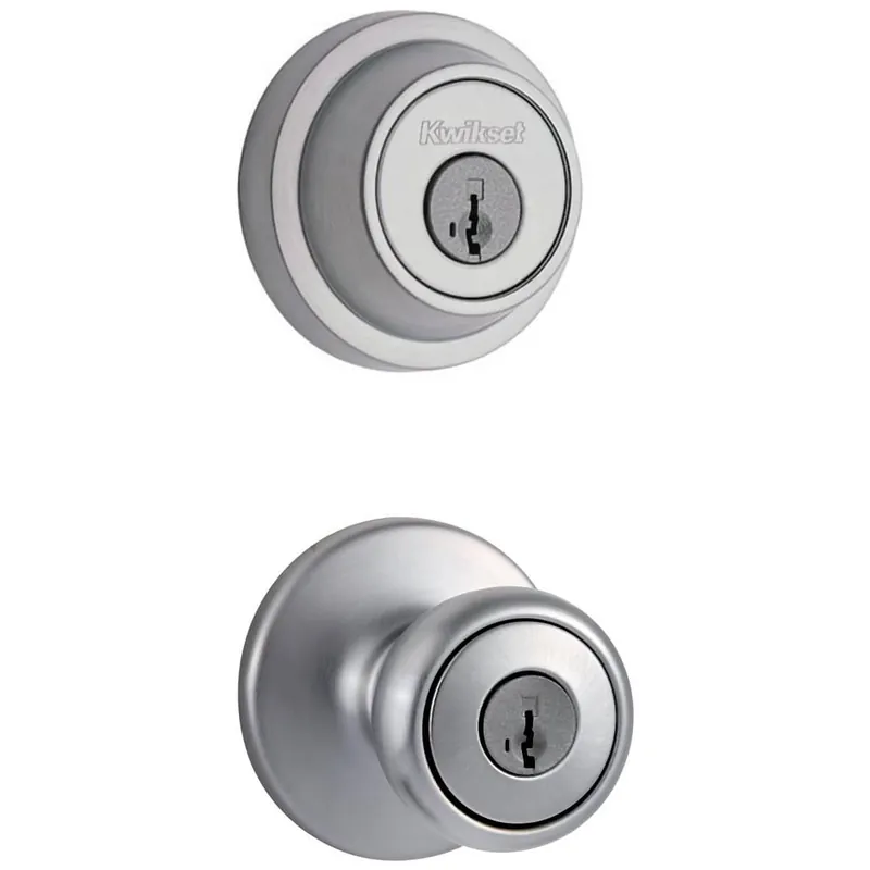 Kwikset Tylo Single Cylinder Keyed Entry Knob Set and Deadbolt Combo with SmartKey from the Contemporary Collection Brand New