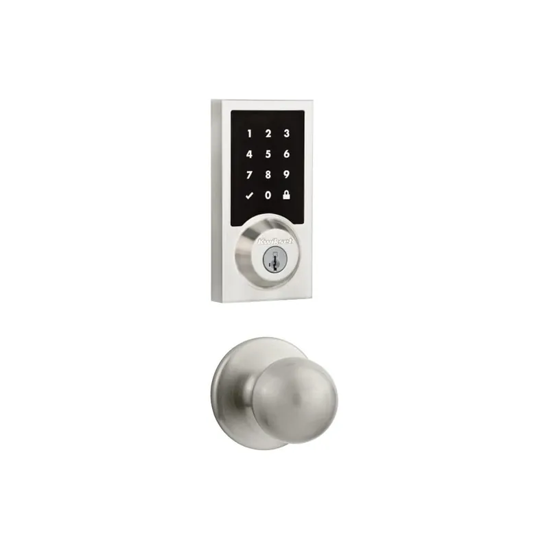 Must Have Kwikset Polo Passage Knob and 916 Contemporary Touchscreen Deadbolt Combo Pack with SmartKey and Z-Wave Technology