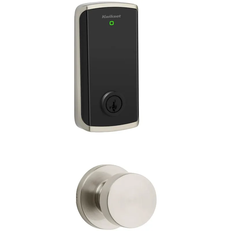 Kwikset Pismo Knob Set and Halo Electronic Touchscreen Deadbolt Combo Pack with SmartKey Popular