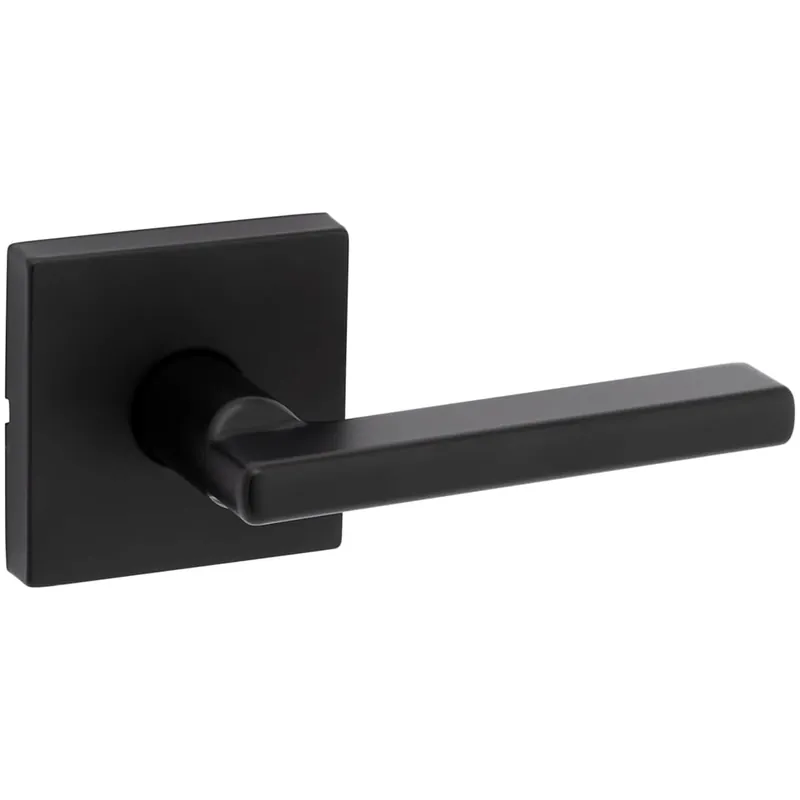 New Release Kwikset Halifax Passage Door Lever Set with Square Rose