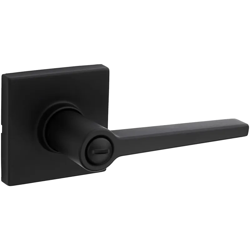 Kwikset Safe Lock by Kwikset Daylon Privacy Door Lever Set with Square Rose Top Rated