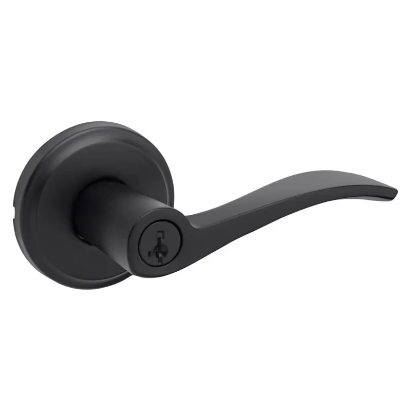 Reduced Price Kwikset Sedona Single Cylinder Keyed Entry Door Lever Set with Round Rose and SmartKey