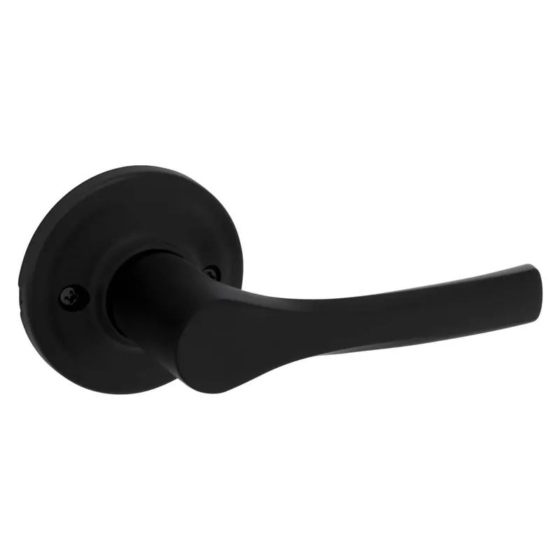 Latest Kwikset Henley Non-Turning One-Sided Dummy Door Lever with Round Rose