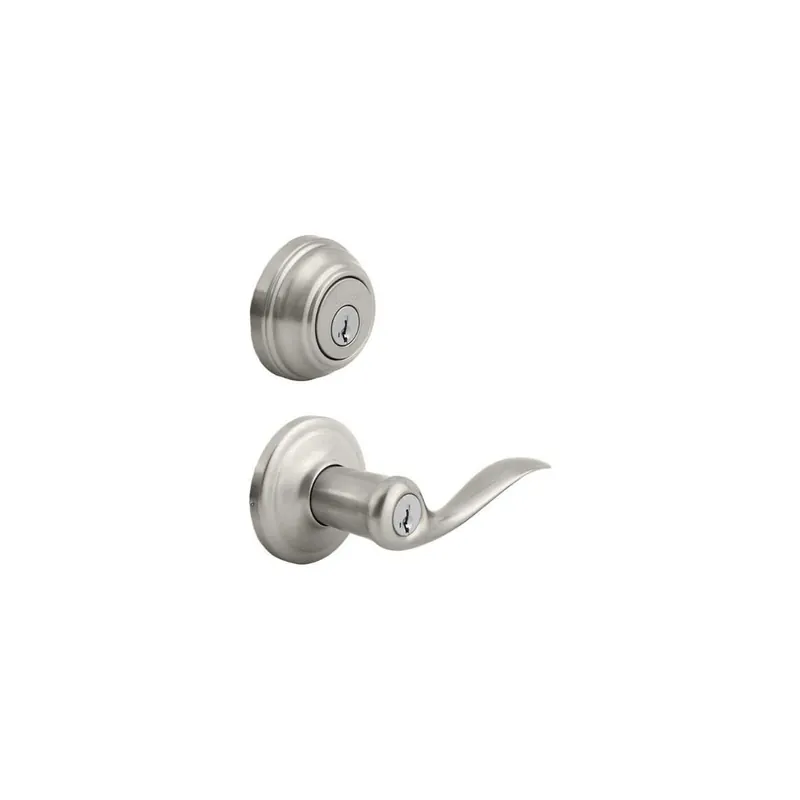 Kwikset Tustin SmartKey Single Cylinder Leverset and Deadbolt Combo Pack Handmade