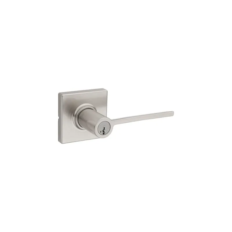 Order Now Kwikset Ladera SmartKey Single Cylinder Keyed Entry Door Lever Set with Square Rose