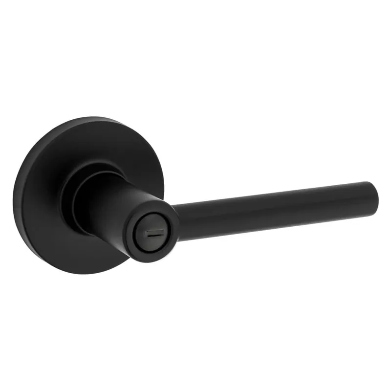Place Order Kwikset Reminy Privacy Door Lever Set with Round Rose from the Safe Lock Collection
