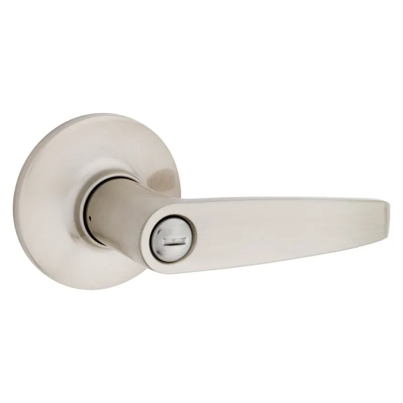 Same Day Shipping Kwikset Winston Privacy Door Lever Set with Round Rose from the Safe Lock Collection