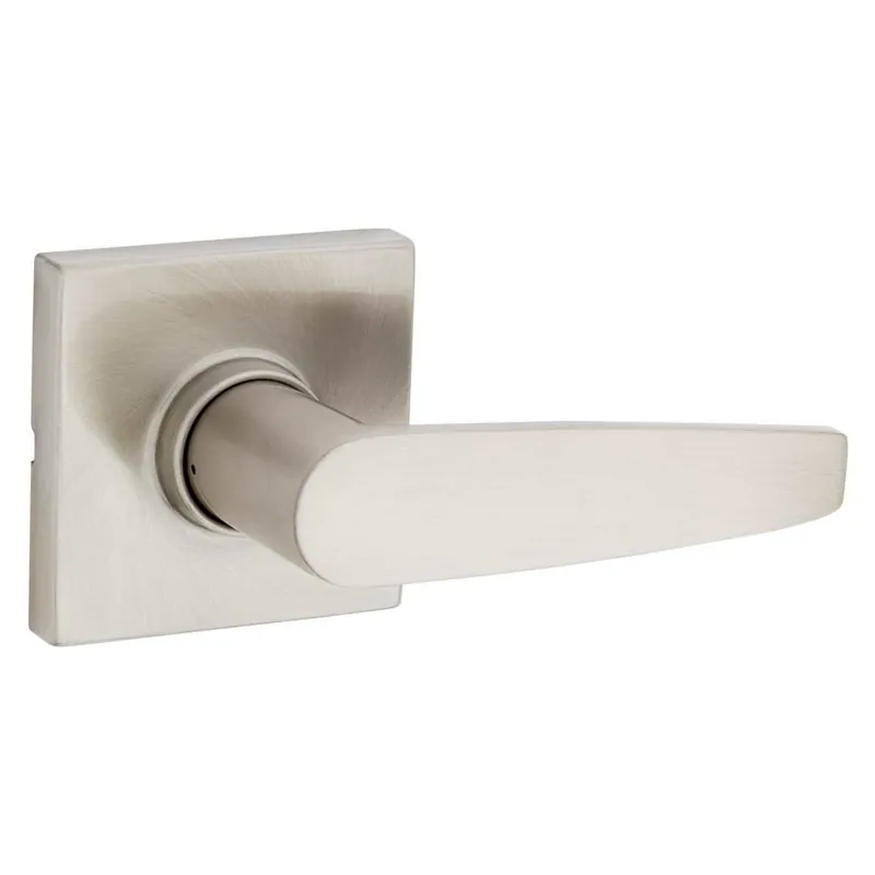 Last Chance Kwikset Winston Passage Door Lever Set with Square Rose from the Safe Lock Collection