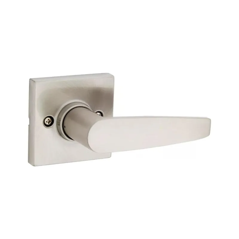 Kwikset Winston Non-Turning One-Sided Dummy Door Lever with Square Rose from the Safe Lock Collection Factory Price