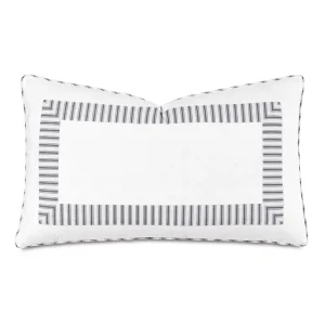 BLASS TICKING DECORATIVE PILLOW IN BLACK - Included in: Blass Final Sale