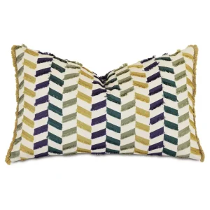 Free Returns CLAIRE BROKEN CHEVRON DECORATIVE PILLOW - Included in: Claire
