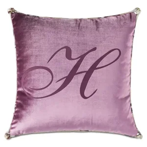 Seasonal Sale VALENTINA ENGRAVED MONOGRAM DECORATIVE PILLOW - Included in: Valentina