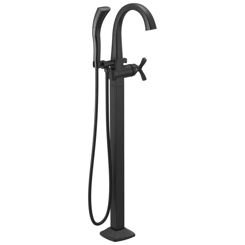 Floor Mount Tub Filler (Recertified) in Matte Black Big Sale