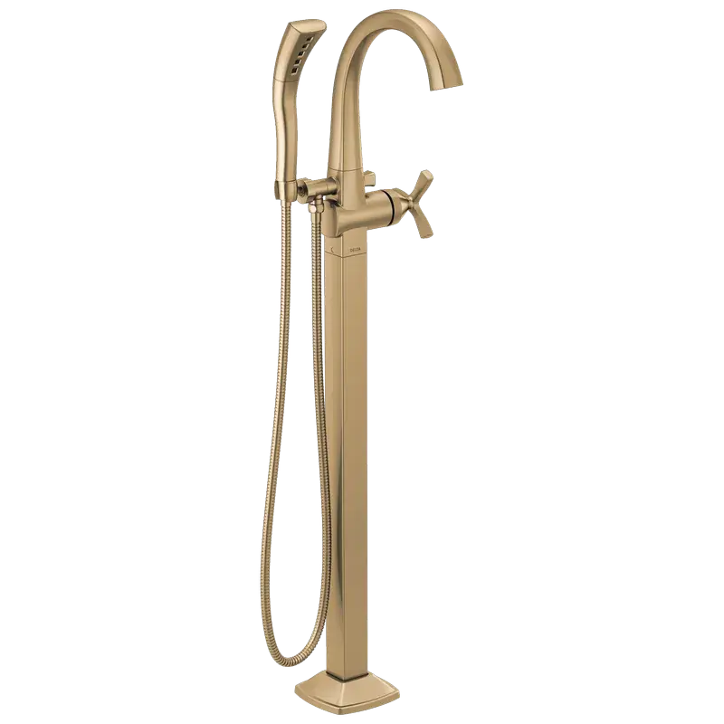 Factory Price Floor Mount Tub Filler (Recertified) in Champagne Bronze