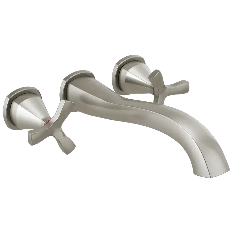 Price Drop Wall Mount Tub Filler Faucet Trim 2O (Recertified) in Stainless