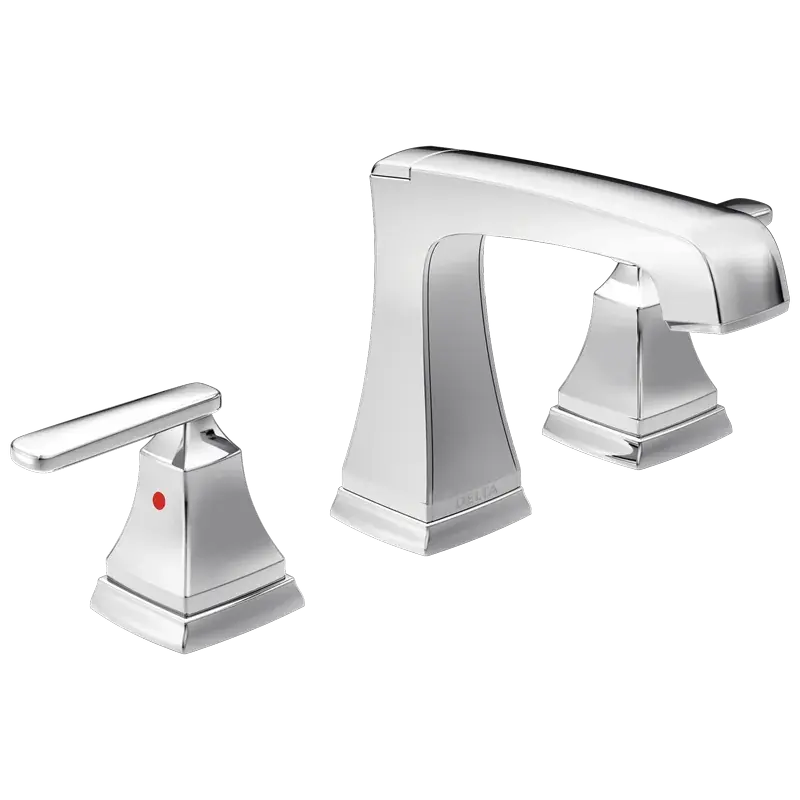 Two Handle Widespread Bathroom Faucet with EZ Anchor® (Recertified) in Chrome Modern