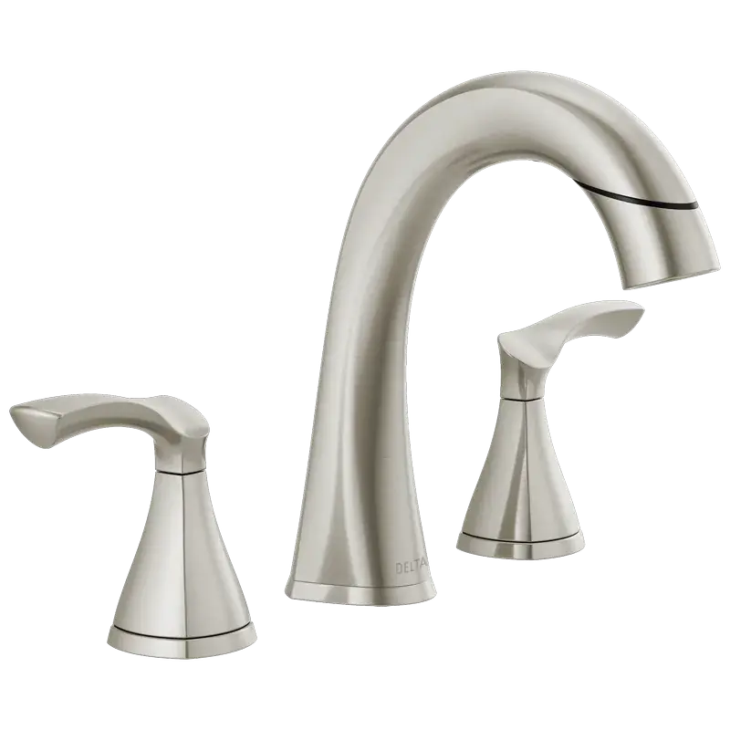Save Now Two Handle Centerset Bathroom Faucet (Recertified) in Spotshield Brushed Nickel