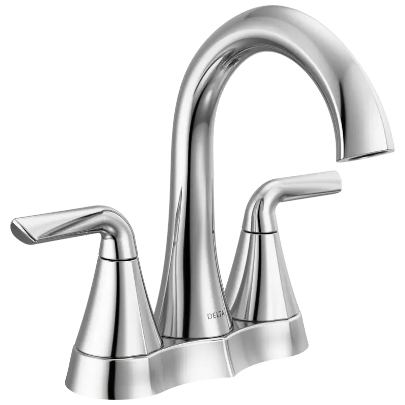 Two Handle Centerset Bathroom Faucet in Chrome Crafted