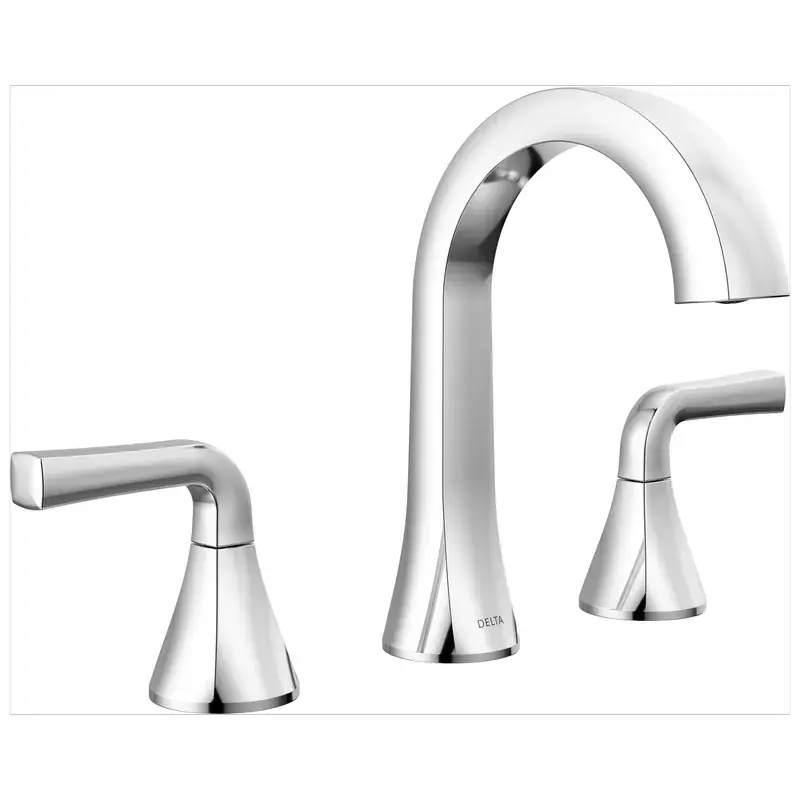Two Handle Widespread Bathroom Faucet in Chrome Cheap