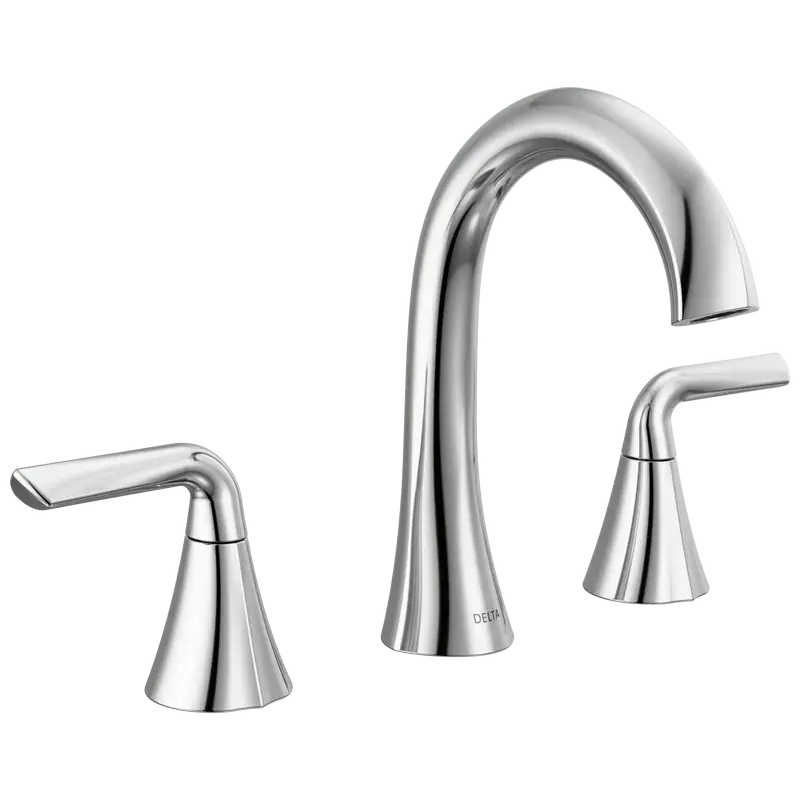 Clearance Two Handle Widespread Bathroom Faucet in Chrome
