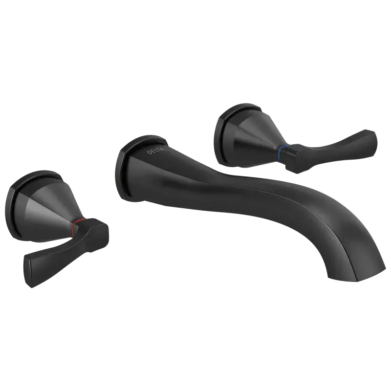 Best Choice Wall-Mount Bathroom Faucet 2L Trim (Recertified) in Matte Black