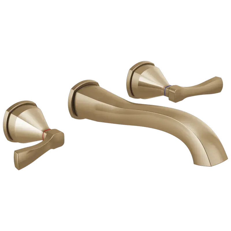 Markdown Wall-Mount Bathroom Faucet 2L Trim (Recertified) in Champagne Bronze
