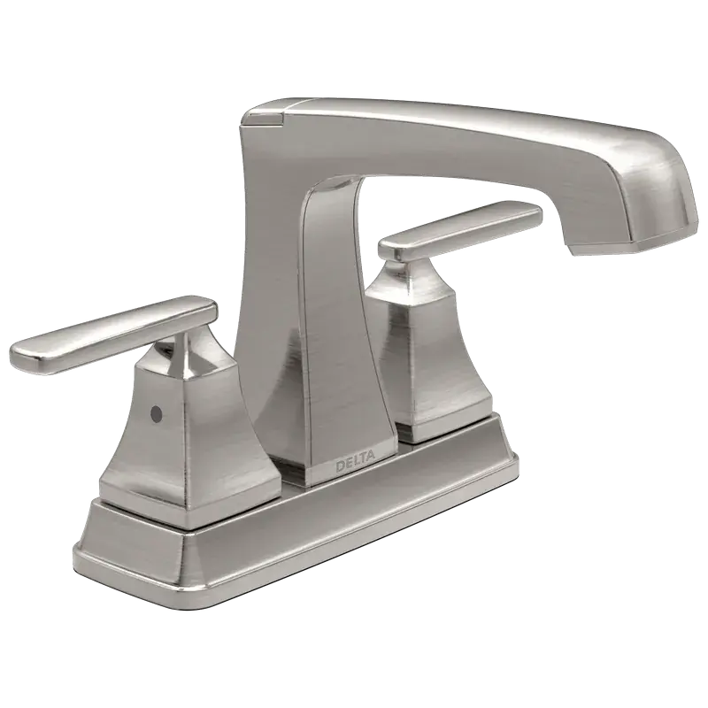 Two Handle Tract-Pack Centerset Bathroom Faucet (Recertified) in Stainless One Day Deal