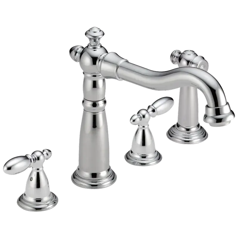 Exclusive Two Handle Widespread Kitchen Faucet with Spray in Chrome