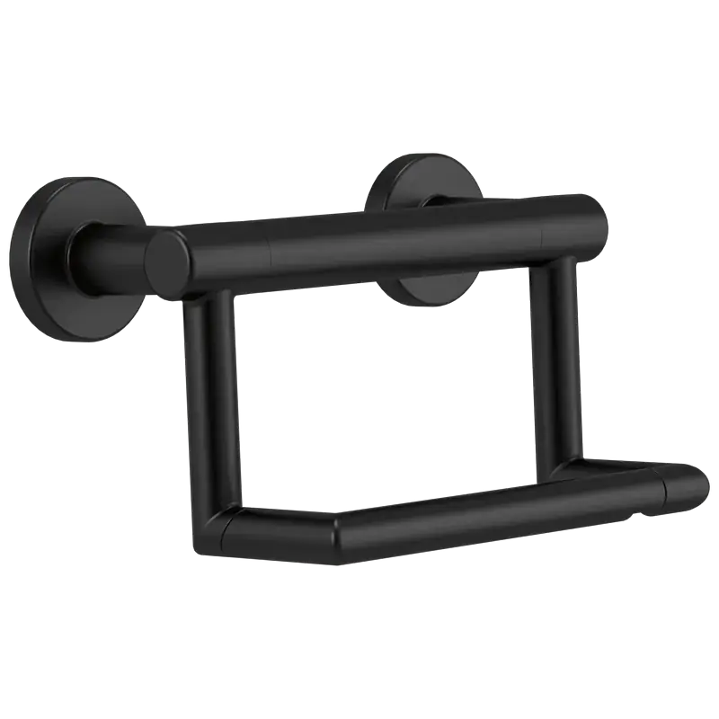 Buy Online Delta Contemporary Tissue Holder with Assist Bar in Matte Black