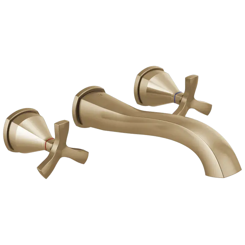 Weekend Sale Wall-Mount Bathroom Faucet 2O Trim (Recertified) in Champagne Bronze