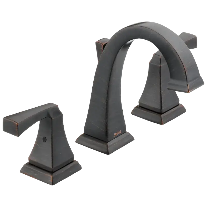 Luxury Two Handle Widespread Bathroom Faucet (Recertified) in Venetian Bronze