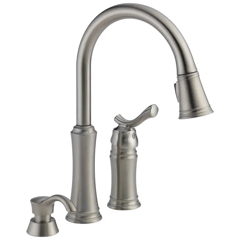 Pull-Down Kitchen Faucet with Soap Dispenser (Recertified) in Stainless Limited Offer