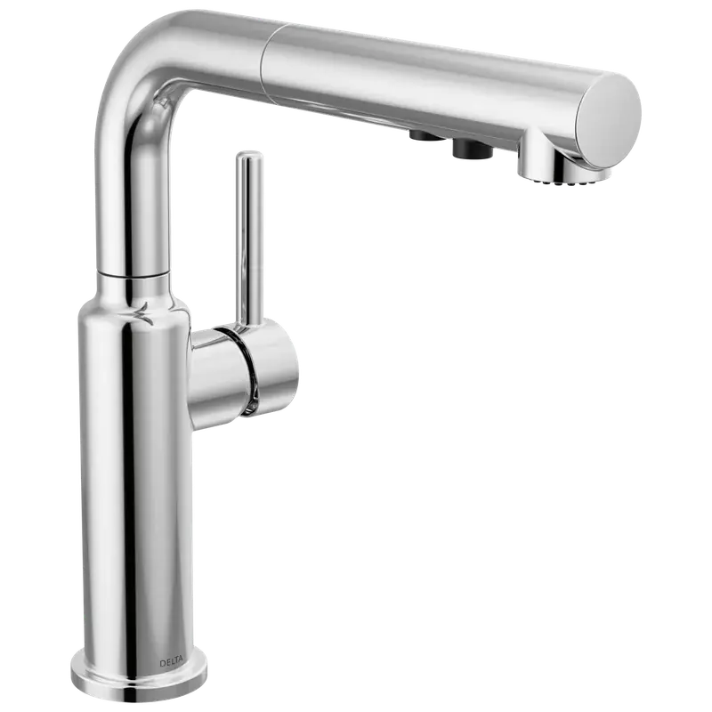Single Handle Pull-Out Kitchen Faucet in Chrome Original