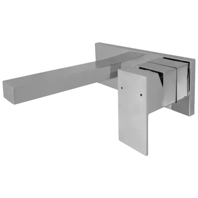 Single Handle Wall Mount Bathroom Faucet Trim in Chrome Luxury