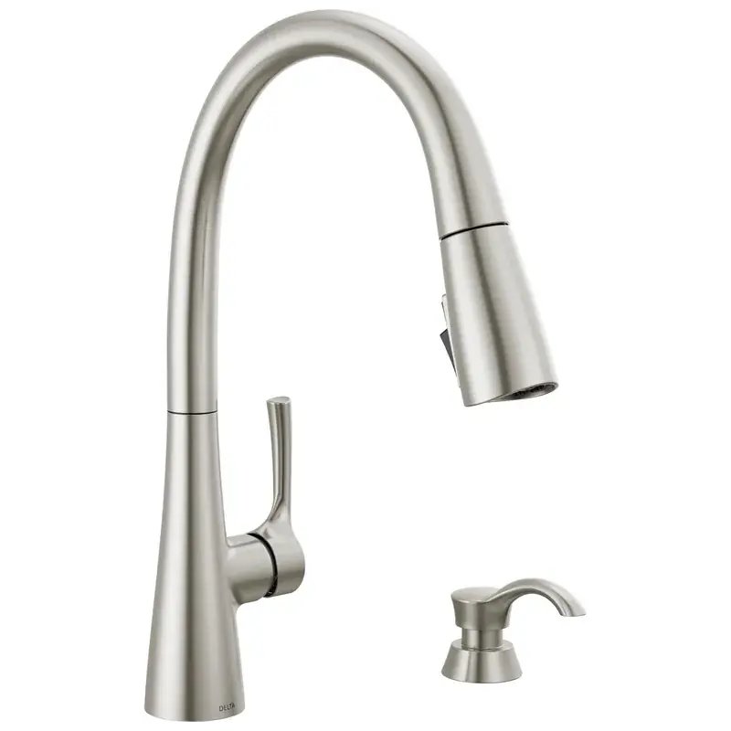 Clearance Pull-Down Kitchen Faucet 1L w/Soap (Recertified) in Spotshield Stainless
