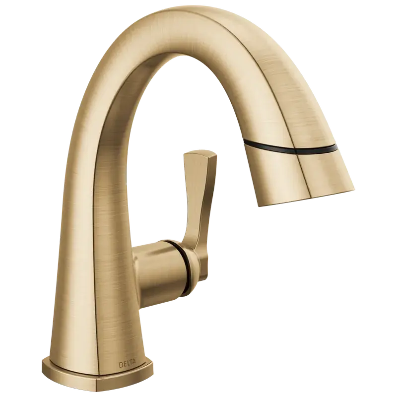 Time-Limited Single Handle Pull Down Bathroom Faucet (Recertified) in Lumicoat® Champagne Bronze