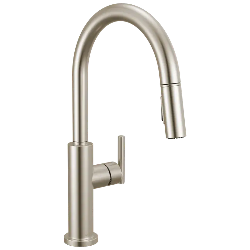 Single Handle Pull-Down Kitchen Faucet in Stainless Buy Today