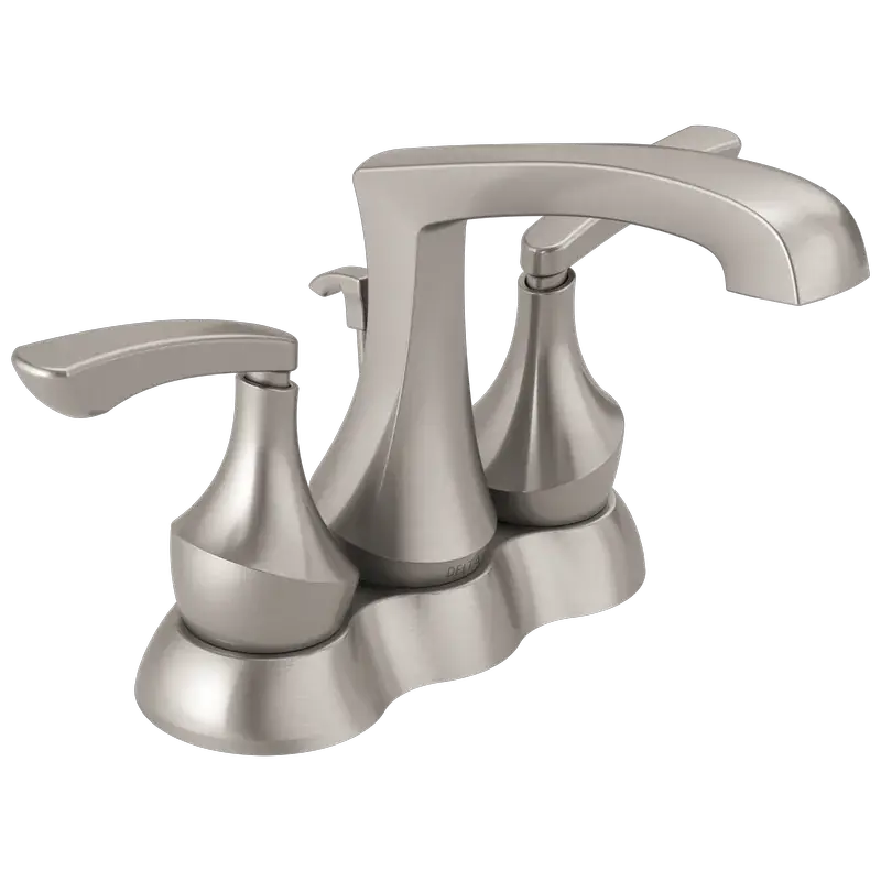 Two Handle Centerset Lavatory Faucet in Spotshield Brushed Nickel Price Cut