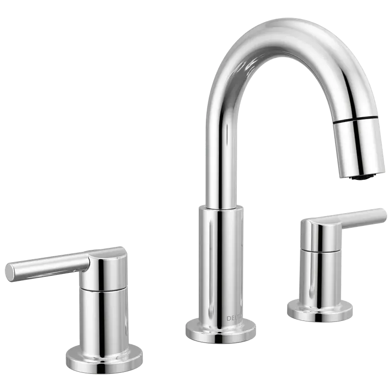 Popular Two Handle Widespread Pull-Down Bathroom Faucet in Chrome
