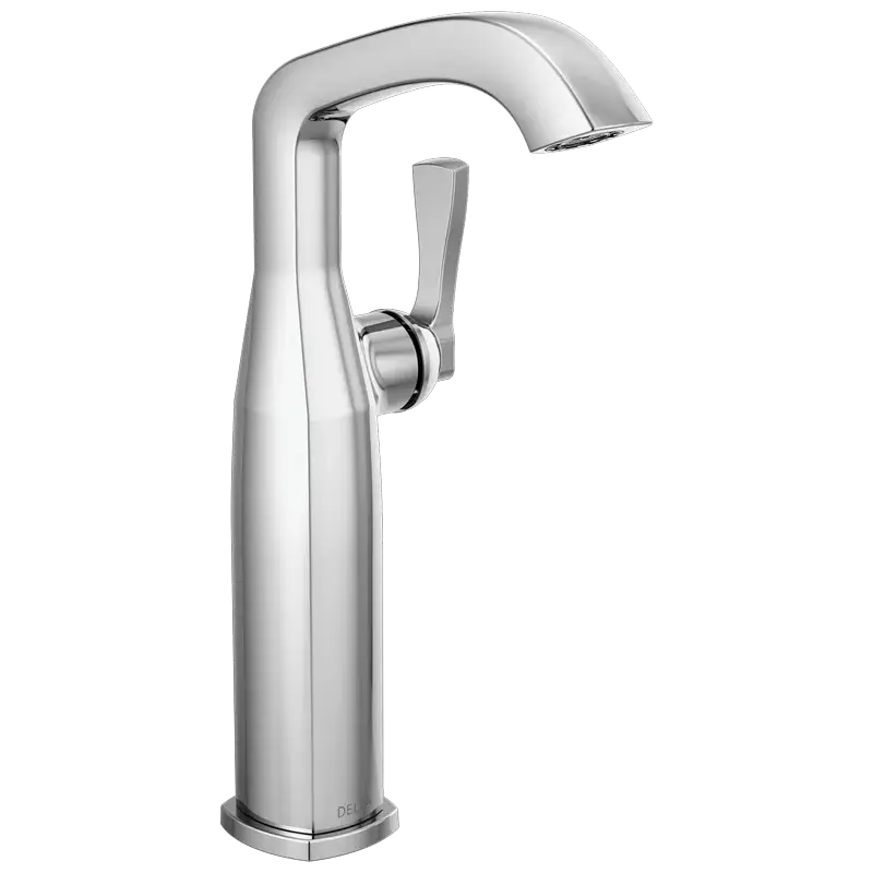 Single Handle Vessel Bathroom Faucet in Lumicoat® Chrome Crafted
