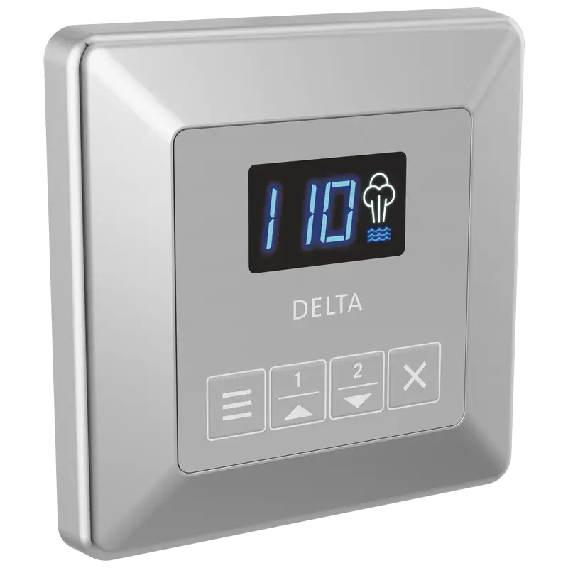Square Steam Control in Lumicoat® Chrome Certified