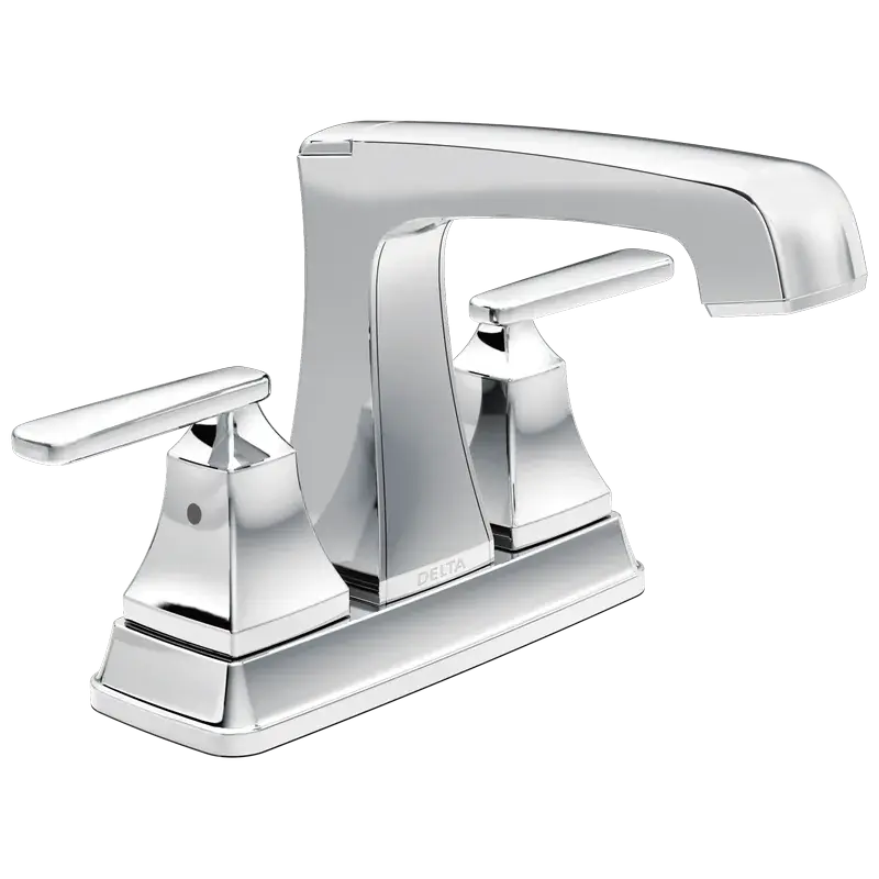 Two Handle Tract-Pack Centerset Bathroom Faucet in Chrome Genuine