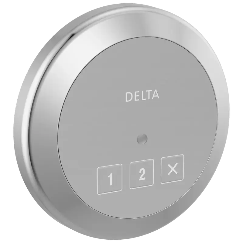 Round Exterior Steam Control in Lumicoat® Chrome Trusted Brand