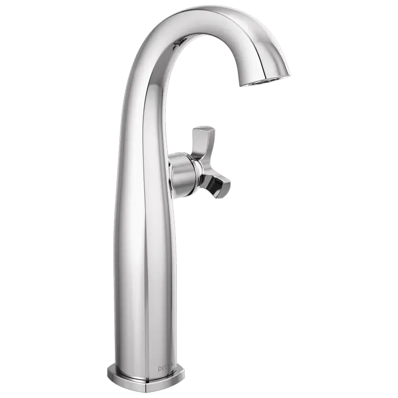 Secure Checkout Single Handle Vessel Bathroom Faucet in Lumicoat® Chrome