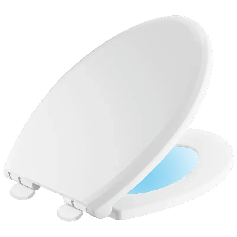 One Day Deal Elongated Slow-Close / Quick-Release Nightlight Seat in White